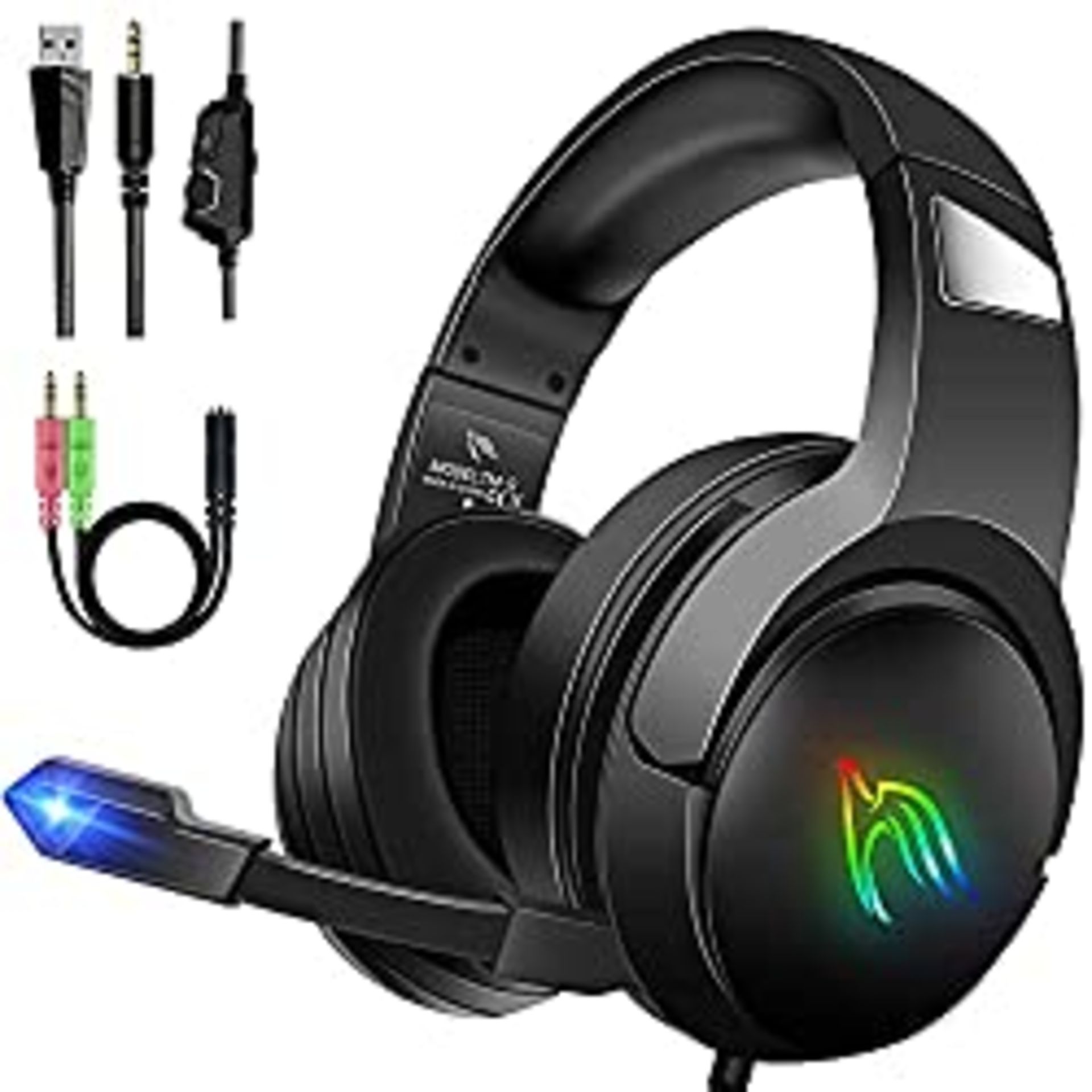 RRP £23.99 Gootoop Gaming Headsets with Microphone Surround Sound