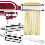 RRP £119.99 Pasta Roller & Cutter Attachment for KitchenAid Stand Mixer