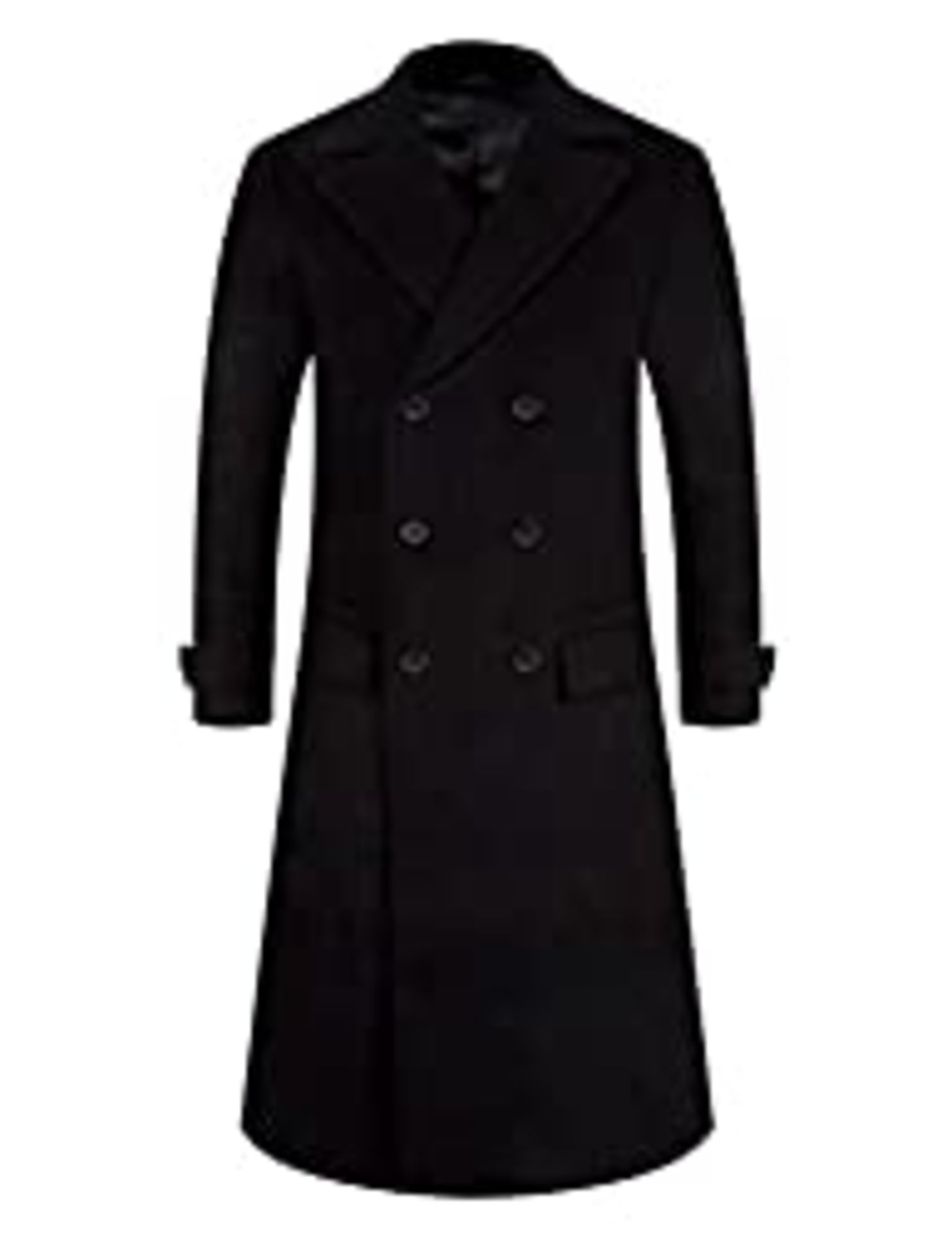 RRP £85.36 APTRO Mens Wool Coats Long Coats Thick Winter Jacket
