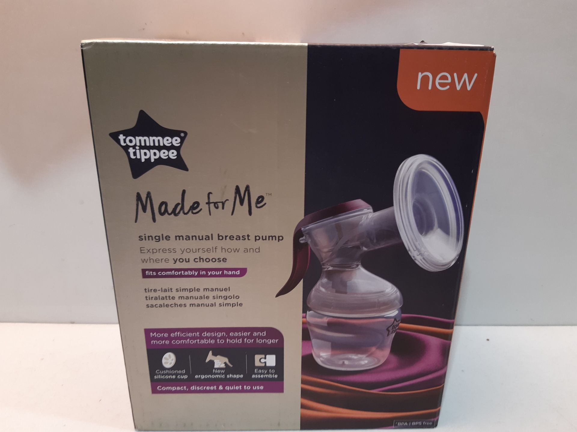 RRP £19.80 Tommee Tippee Manual Breast Pump with soft - Image 2 of 2