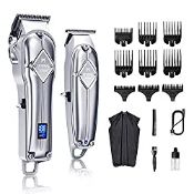 RRP £55.93 Limural Hair Clippers for Men + Cordless Close Cutting T-Blade Trimmer Kit