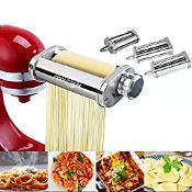 RRP £118.00 Pasta Roller Cutter Attachment for KitchenAid Stand Mixer