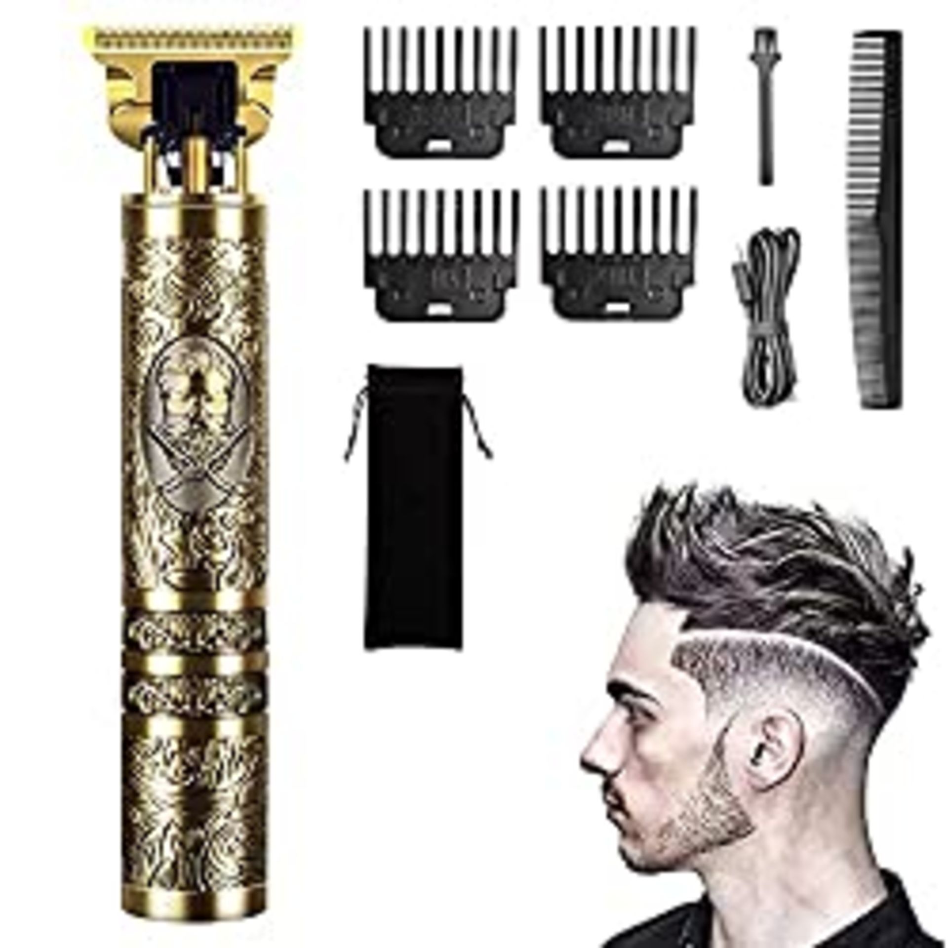 RRP £19.99 Electric Beard Trimmer Mens Hair Clippers Cordless