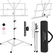 RRP £14.99 CAHAYA Sheet Music Stand Metal Portable with Carrying Bag