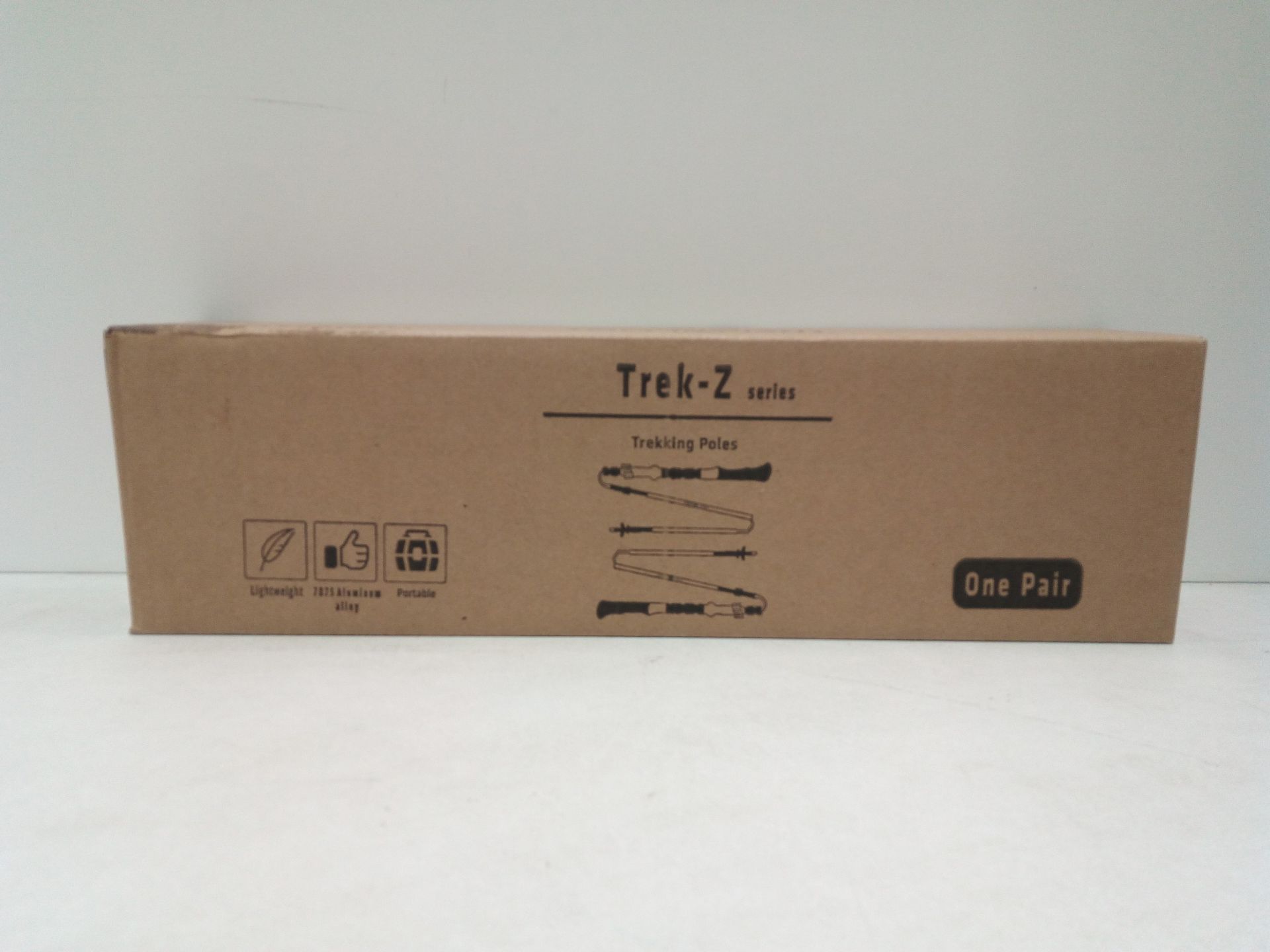 RRP £29.41 TREK-Z Collapsible Tri-fold Trekking Pole / Hiking Poles - Image 2 of 2