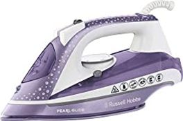 RRP £31.99 Russell Hobbs 23974 Pearl Glide Steam Iron in Dusk