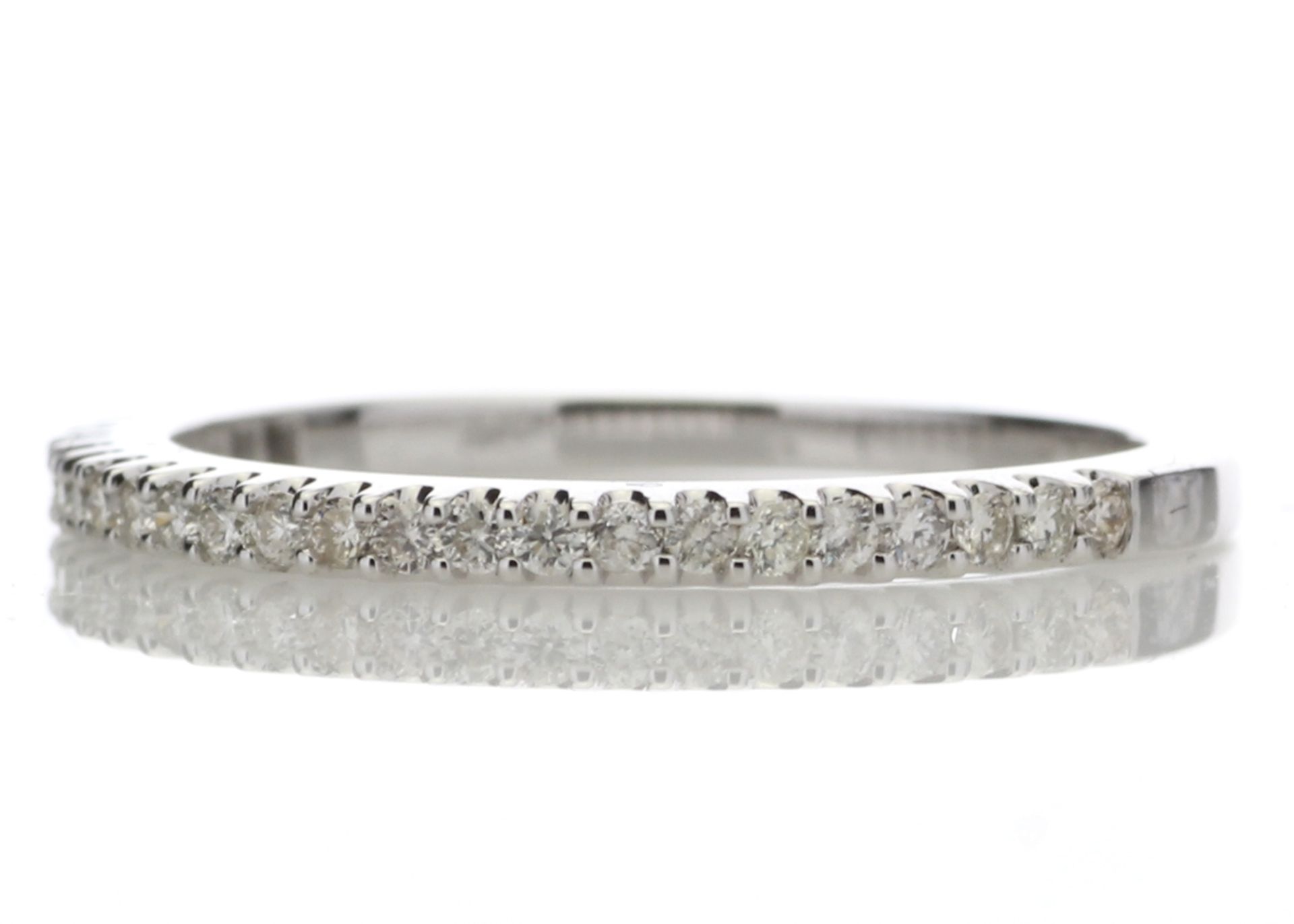 9ct White Gold Diamond Half Eternity Ring 0.25 Carats - Valued by GIE £2,745.00 - 9ct White Gold - Image 2 of 5