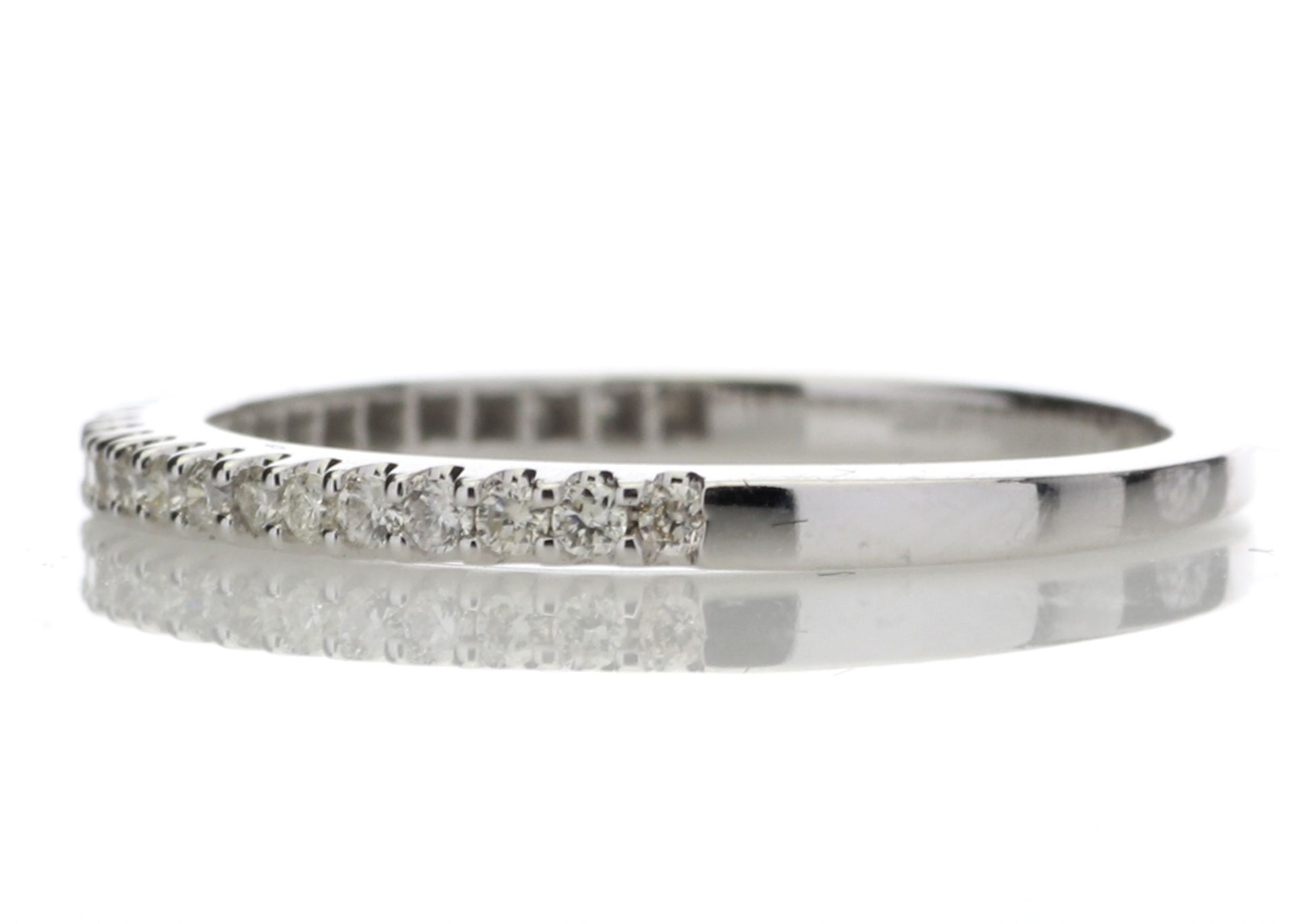9ct White Gold Diamond Half Eternity Ring 0.25 Carats - Valued by GIE £2,745.00 - 9ct White Gold - Image 3 of 5