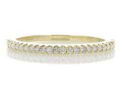 9ct Yellow Gold Diamond Half Eternity Ring 0.25 Carats - Valued by GIE £2,645.00 - 9ct Yellow Gold