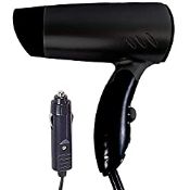 RRP £14.99 Netagon Portable Compact Foldable 12V in Car Hair Dryer for Travelling