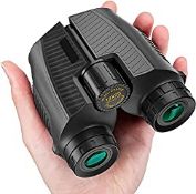 RRP £23.99 AniWorld Pocket 12x25 Binoculars with Adjustable Zoom