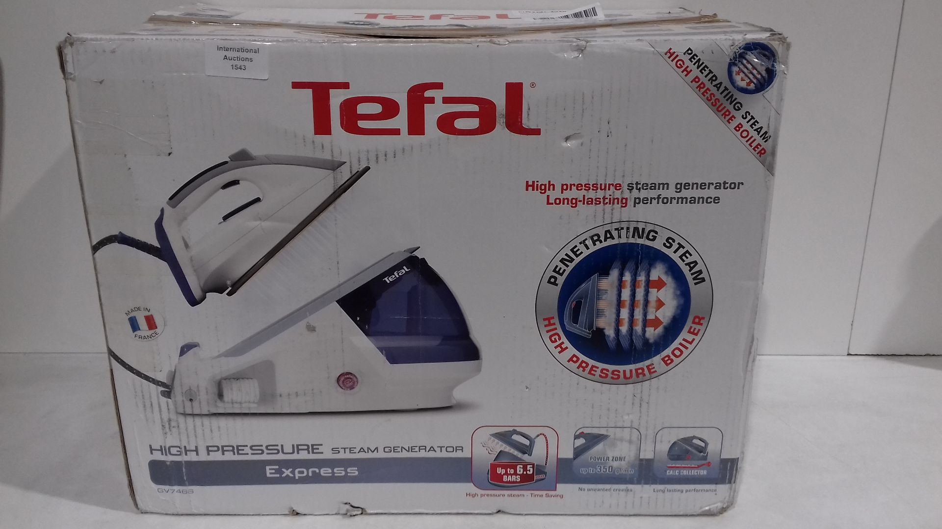 RRP £90.00 Tefal GV7466 Express Anti-Scale High Pressure Steam Generator - Image 3 of 4