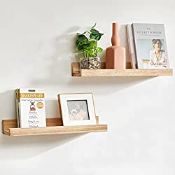 RRP £9.53 IBUYKE Wood Floating Shelves