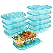 RRP £3.02 Belle Vous Clear Reusable Plastic Food Storage Containers