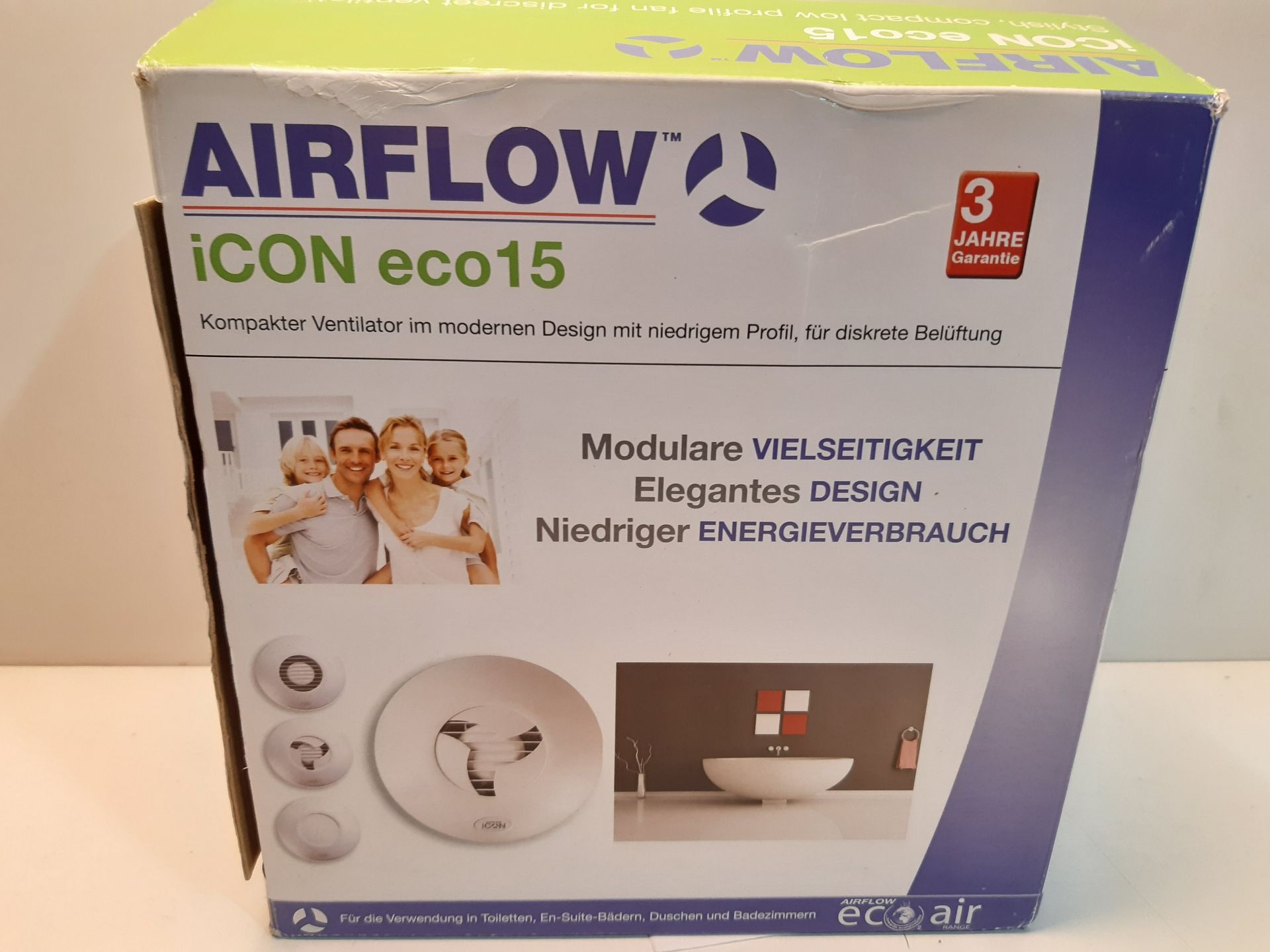 RRP £73.90 AIRFLOW ICON 15 bathroom fan 4" 100mm + timer module - Image 3 of 4