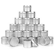 RRP £23.77 Belle Vous Metal Candle Making Tins with Lids (24 Pack)