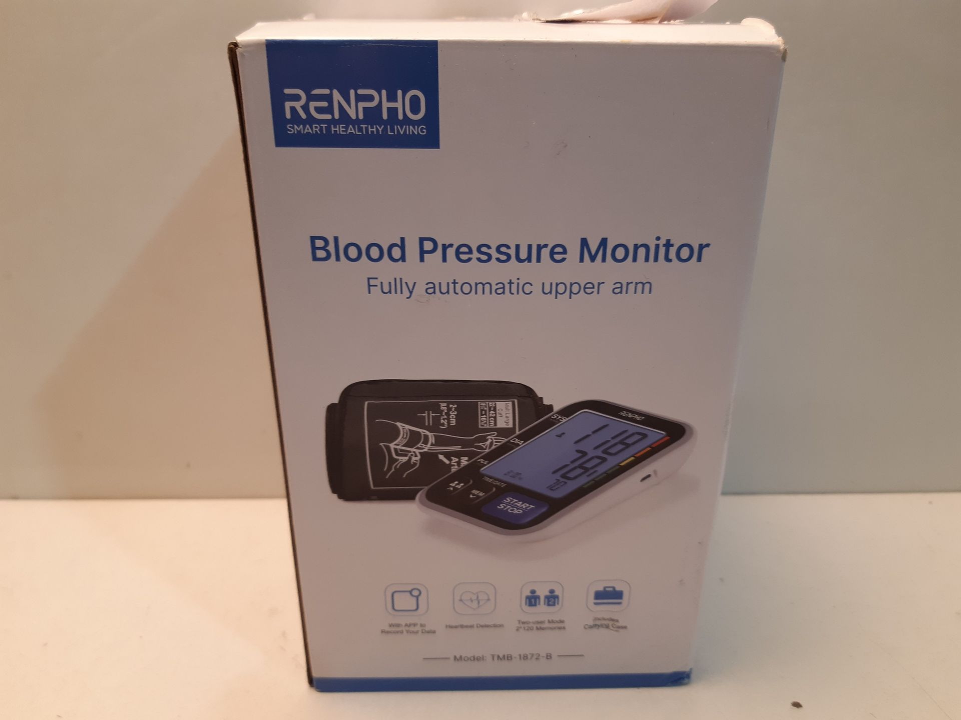 RRP £34.99 RENPHO Smart Blood Pressure Monitor - Wireless Upper Arm Blood Pressure Machine - Image 4 of 4