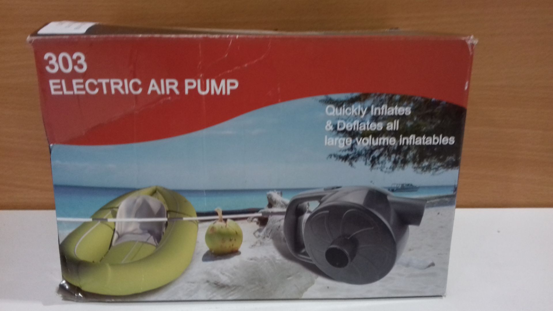 RRP £17.84 BOMPOW Electric Air Pump Inflate Deflate with 4 Nozzles - Image 2 of 2