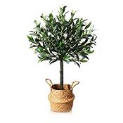 RRP £40.90 SOGUYI Artificial Olive Tree 90cm Tall Faux Topiary Ball Trees