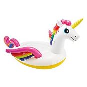 RRP £17.00 Intex Inflatable Mattress Unicorn 3.Grande multicoloured