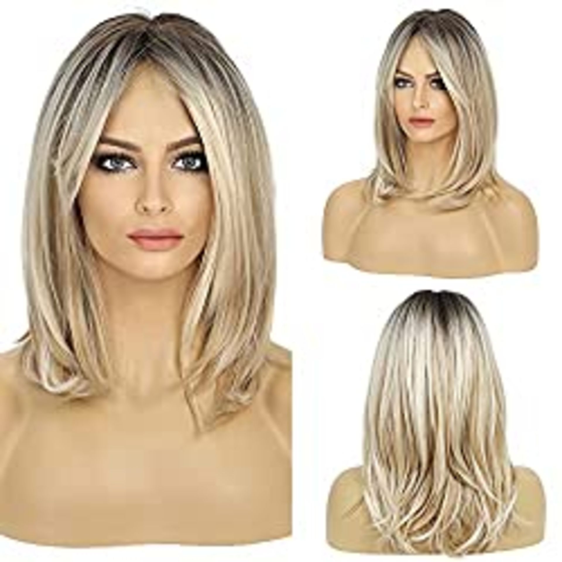 RRP £25.99 HAIRCUBE Long Blonde Wigs for Women Synthetic Hair