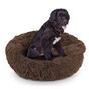RRP £32.99 FurDreams Plush Cat & Dog Bed - Brown