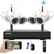 RRP £144.02 Wireless Security Camera Systems Maysly 8CH 1080P HD