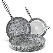 RRP £12.10 MICHELANGELO Frying Pan Set 20cm