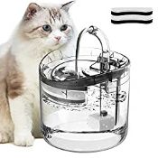RRP £23.99 HAPUP Cat Water Fountain for Drinking 61OZ/1.8L Automatic