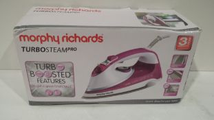 RRP £55 Boxed Morphy Richards TurboSteam Pro Iron