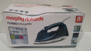 RRP £55 Boxed Morphy Richards TurboSteam Pro Iron