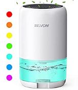 RRP £38.24 SEAVON Dehumidifier 1000ml Dehumidifiers for Home Damp with 7 Color LED Light