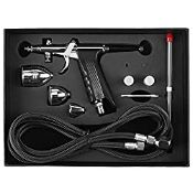 RRP £46.99 Model Airbrush Kit Gravity Spray Gun Airbrush Gravity