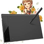 RRP £49.99 VEIKK A30 10x6 Inch Drawing Tablet Graphics Tablet with Battery-free pen