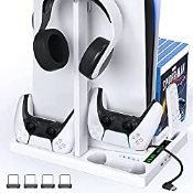 RRP £23.69 OIVO PS5 Stand with Cooling Fan and Headphone Holder