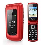 RRP £47.99 3G Sim Free Flip Phone Unlocked Dual Sim Clamshell