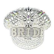 RRP £41.99 JEKUGOT Silver Bride Hat