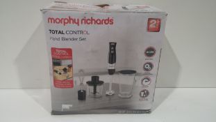 RRP £20 Boxed Morphy Richards Total Control Hand Blender Set