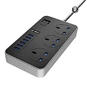 RRP £11.41 iBlockCube Extension Lead with 6 USB Ports (3.1A)