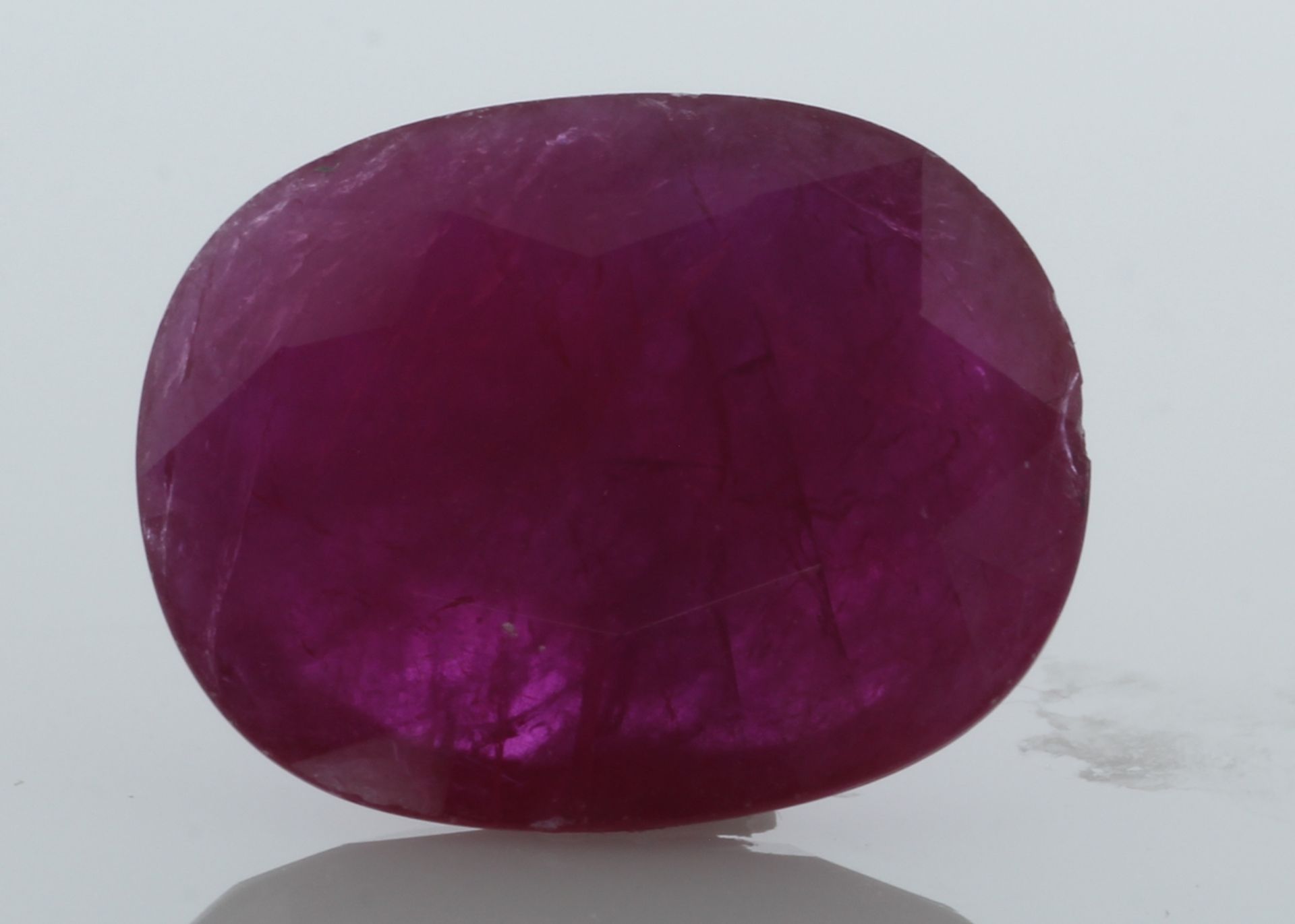 Loose Oval Ruby 8.23 Carats - Valued by AGI £20,575.00 - Loose Oval Ruby 8.23 Colour-Red, Clarity- - Image 2 of 2