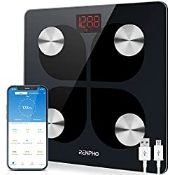 RRP £28.56 RENPHO USB Rechargeable Bluetooth Body Fat Scales