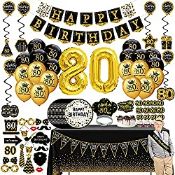 RRP £23.98 80th Birthday Decorations for Men Women