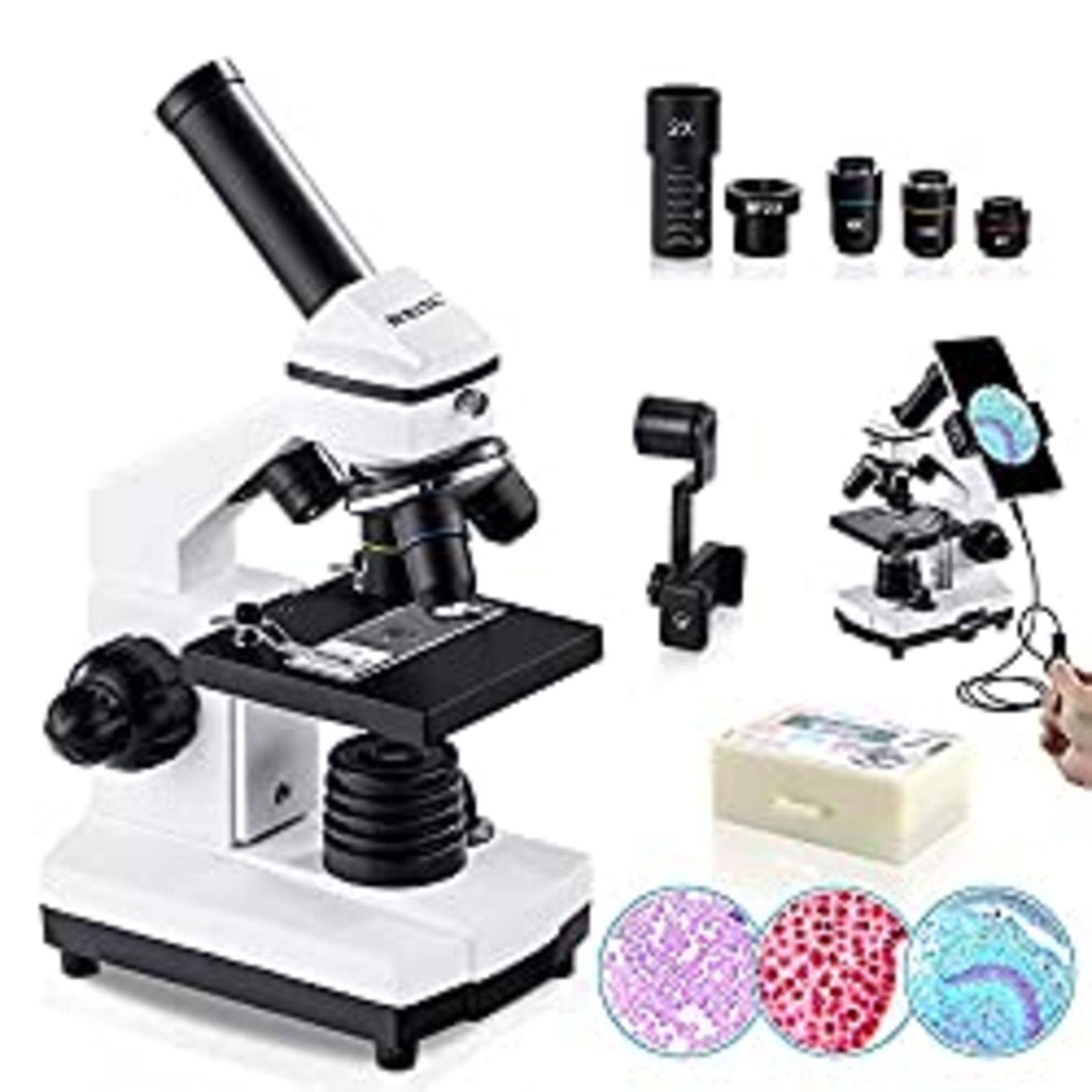 RRP £108.94 BEBANG 100X-2000X Microscope for Kids Students Adults