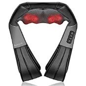RRP £45.98 Nekteck Shiatsu Neck and Back Massager with Soothing Heat