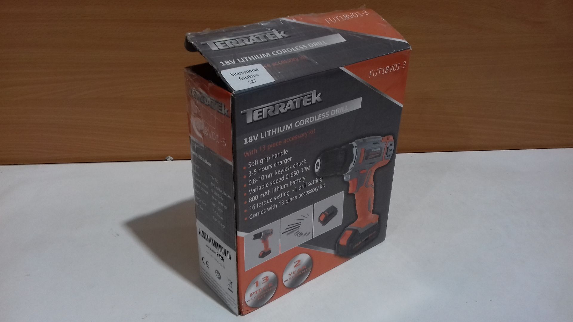 RRP £28.88 Terratek 13Pc Cordless Drill Driver 18V/20V-Max Lithium-Ion - Image 2 of 2