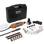 RRP £20.44 Terratek Rotary Tool Kit 135W with 80pc Accessory Set & Storage Case