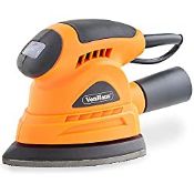 RRP £29.99 VonHaus 130W Palm Compact Detail Sander with Dust Extraction Port