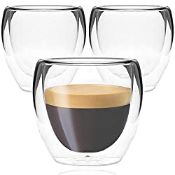 RRP £13.99 Youngever 3 Pack 150ml Espresso Cups