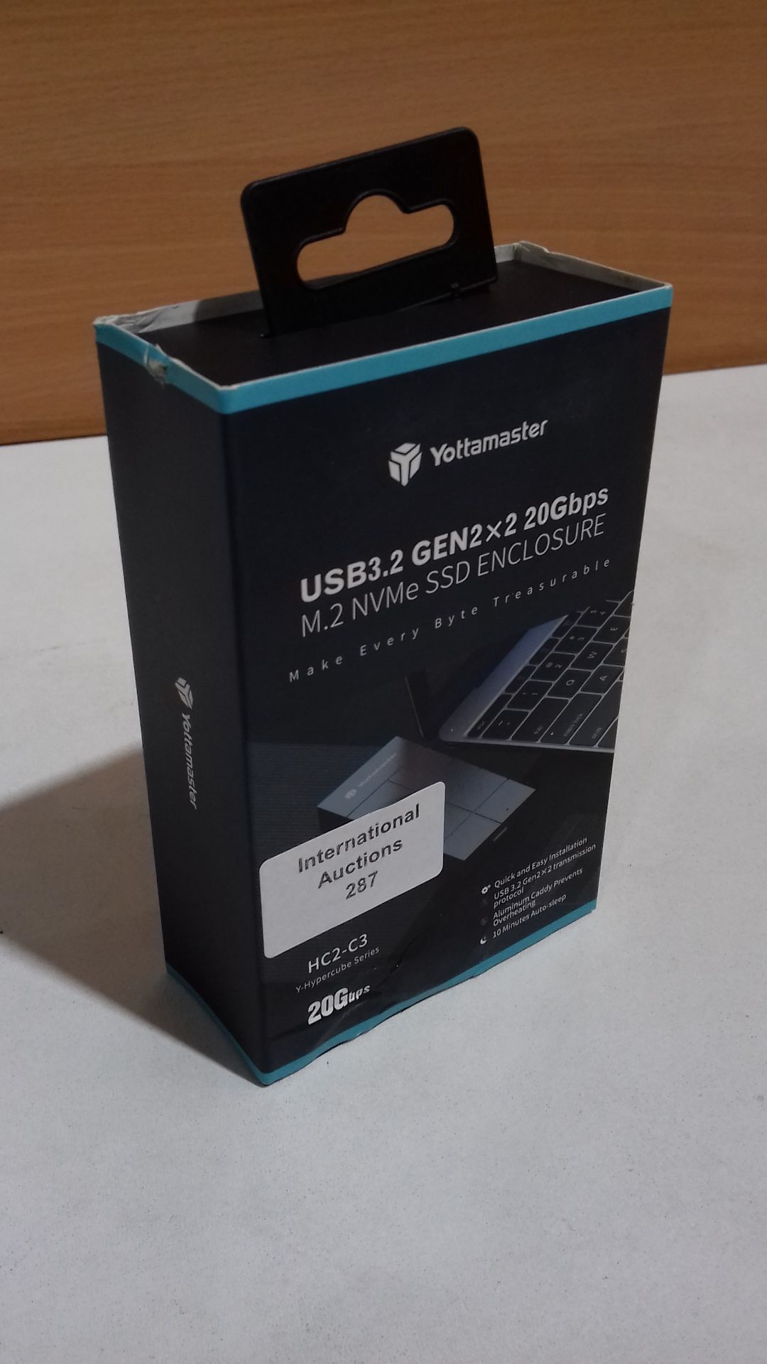 RRP £58.81 Yottamaster USB3.2 20Gbps M.2 NVMe SSD Enclosure - Image 2 of 2