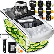 RRP £29.99 Mandolin Slicer 11 in 1 Mandoline Slicer Professional